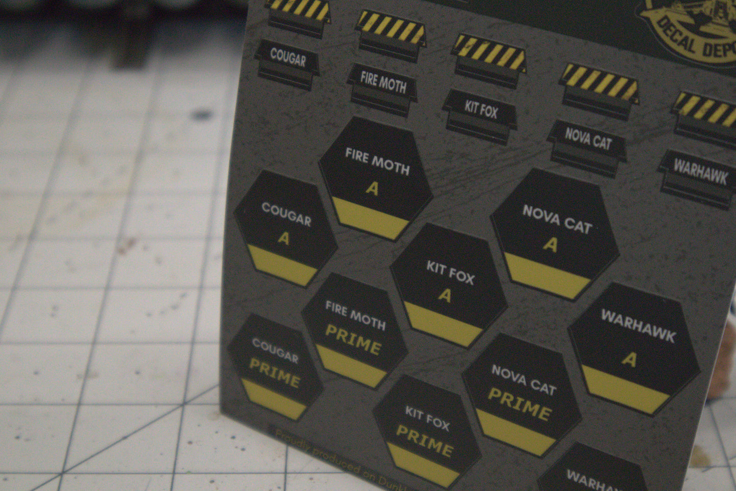 Clan Fire Star Unit Identification Stickers