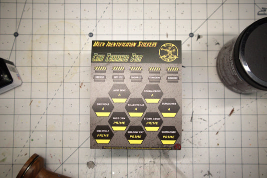 Clan Command Star Unit Identification Stickers