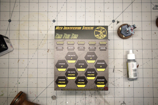 Clan Fire Star Unit Identification Stickers