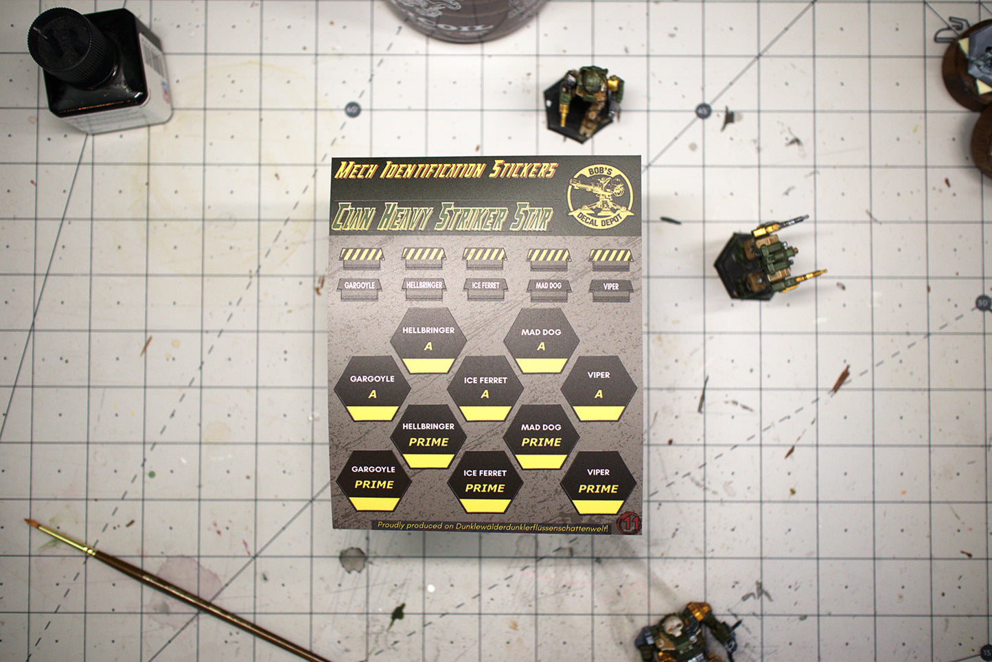 Clan Heavy Striker Star Unit Identification Stickers