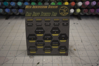 Clan Heavy Striker Star Unit Identification Stickers