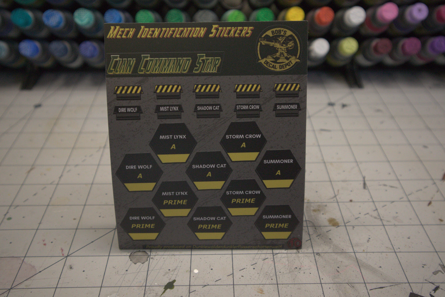 Clan Command Star Unit Identification Stickers