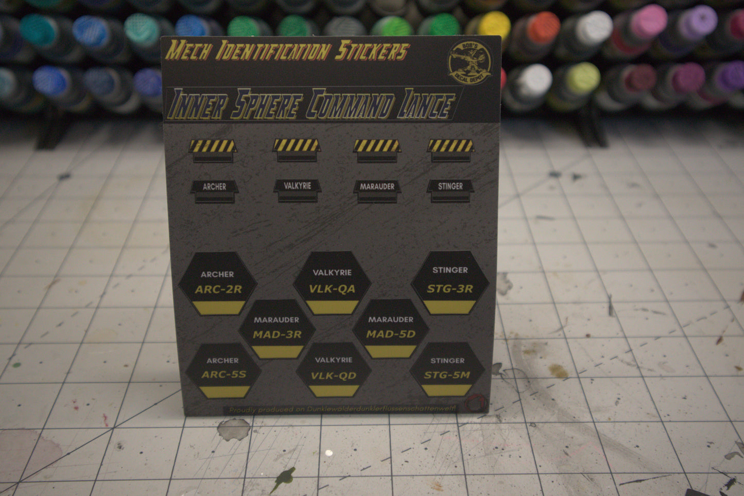 Inner Sphere Direct Fire Lance Unit Identification Stickers