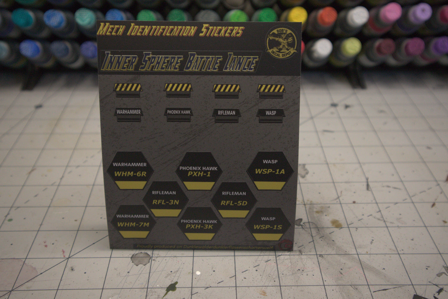 Inner Sphere Battle Lance Unit Identification Stickers
