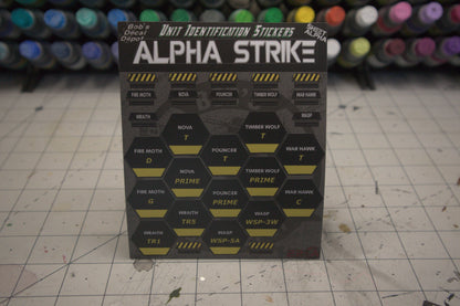 Alpha Strike Unit Identification Stickers