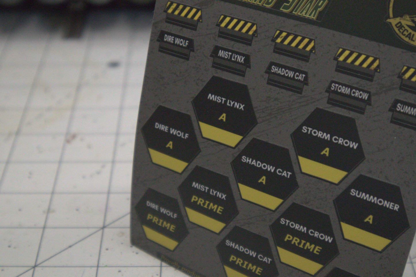 Clan Command Star Unit Identification Stickers
