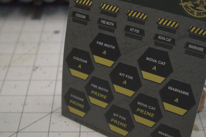 Clan Fire Star Unit Identification Stickers