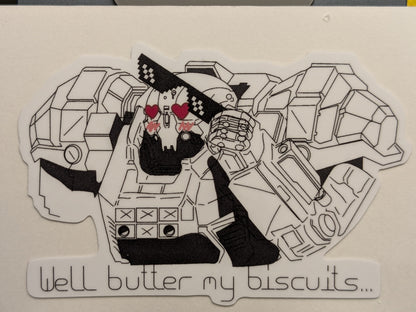 "Butter my Biscuits" Assault boi Sticker