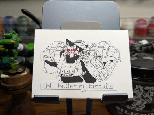 "Butter my Biscuits" Assault boi Sticker